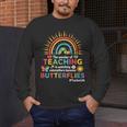 Teacher The Wonder Of Teaching Is Watching Caterpillar Men's Long Sleeve T-Shirt, funny design