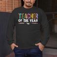 Teacher Of The Year Party Teacher Appreciation Men's Long Sleeve T-Shirt, funny design