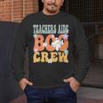 Teachers Aide Boo Crew Ghost Groovy Halloween For Women Men's Long Sleeve T-Shirt, funny design Teachers Aide Boo Crew Ghost Groovy Halloween For Women Men's Long Sleeve T-Shirt, funny design