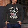 Teachers Love Brains Shirt Men Women Teacher Halloween Men's Long Sleeve T-Shirt, funny design Teachers Love Brains Shirt Men Women Teacher Halloween Men's Long Sleeve T-Shirt, funny design