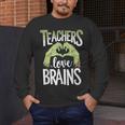 Teachers Love Zombie Teacher Halloween Fun Men's Long Sleeve T-Shirt, funny design Teachers Love Zombie Teacher Halloween Fun Men's Long Sleeve T-Shirt, funny design