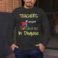 Teachers Are Superheroes First Day School T-Shirt Men's Long Sleeve T-Shirt, funny design