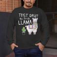 Teachers Testing Day Test Day No Prob Llama Teacher Men's Long Sleeve T-Shirt, funny design Teachers Testing Day Test Day No Prob Llama Teacher Men's Long Sleeve T-Shirt, funny design
