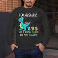 Teachersaurus Like A Normal Teacher But More Awesome Men's Long Sleeve T-Shirt, funny design Teachersaurus Like A Normal Teacher But More Awesome Men's Long Sleeve T-Shirt, funny design