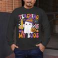 Teaching My Boos Ghost Teacher Cute Pencil Halloween Teacher Men's Long Sleeve T-Shirt, funny design Teaching My Boos Ghost Teacher Cute Pencil Halloween Teacher Men's Long Sleeve T-Shirt, funny design