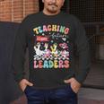 Teaching Future Leaders Groovy Teacher Back To School Men's Long Sleeve T-Shirt, funny design Teaching Future Leaders Groovy Teacher Back To School Men's Long Sleeve T-Shirt, funny design