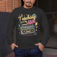 Teaching Is My Jam Groovy Retro Teacher Back To School Men's Long Sleeve T-Shirt, funny design Teaching Is My Jam Groovy Retro Teacher Back To School Men's Long Sleeve T-Shirt, funny design