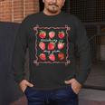 Teaching Is My Jam Strawberry Kinder Team Teacher Men's Long Sleeve T-Shirt, funny design Teaching Is My Jam Strawberry Kinder Team Teacher Men's Long Sleeve T-Shirt, funny design