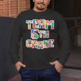 Team 5th Grade Building Blocks Bricks Theme Teacher Team For Men Women Kids Men's Long Sleeve T-Shirt, funny design Team 5th Grade Building Blocks Bricks Theme Teacher Team For Men Women Kids Men's Long Sleeve T-Shirt, funny design