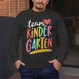 Team Kindergarten Teacher Student Back To School Men's Long Sleeve T-Shirt, funny design Team Kindergarten Teacher Student Back To School Men's Long Sleeve T-Shirt, funny design