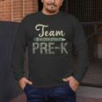 Team Pre-K Camo Pre-K Teacher Camouflage Men's Long Sleeve T-Shirt, funny design Team Pre-K Camo Pre-K Teacher Camouflage Men's Long Sleeve T-Shirt, funny design