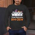 Team Preschool Boo Crew Halloween Teacher Student Costume Men's Long Sleeve T-Shirt, funny design Team Preschool Boo Crew Halloween Teacher Student Costume Men's Long Sleeve T-Shirt, funny design