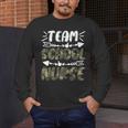 Team School Nurse Camo Teacher Student Back To School For Men Women Men's Long Sleeve T-Shirt, funny design
