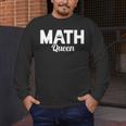 TeeArt Math Mathematics Queen Math Teacher Men's Long Sleeve T-Shirt, funny design TeeArt Math Mathematics Queen Math Teacher Men's Long Sleeve T-Shirt, funny design