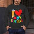 Teens Graduation I Heart My Teachers I Love My Teachers Men's Long Sleeve T-Shirt, funny design