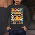 Test Day Rock The Test Teacher Testing Day You Got This Men's Long Sleeve T-Shirt, funny design Test Day Rock The Test Teacher Testing Day You Got This Men's Long Sleeve T-Shirt, funny design