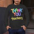 Thank You Teacher Appreciation Graduation Men Women Girls Kids Men's Long Sleeve T-Shirt, funny design