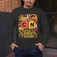 Thanksgiving 67 Meme Science Teacher Periodic Table Women Men's Long Sleeve T-Shirt, funny design