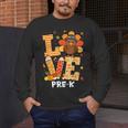 Thanksgiving Love Pre-K Teacher Turkey Autumn Fall For Men Women Girls Kids Men's Long Sleeve T-Shirt, funny design Thanksgiving Love Pre-K Teacher Turkey Autumn Fall For Men Women Girls Kids Men's Long Sleeve T-Shirt, funny design