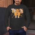 Thanksgiving Teacher Pencil Bow One Thankful Teacher Fall Men's Long Sleeve T-Shirt, funny design Thanksgiving Teacher Pencil Bow One Thankful Teacher Fall Men's Long Sleeve T-Shirt, funny design