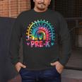 Tie Dye Prek Teacher Rainbow Preschool Back To School Girl Men's Long Sleeve T-Shirt, funny design Tie Dye Prek Teacher Rainbow Preschool Back To School Girl Men's Long Sleeve T-Shirt, funny design