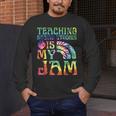 Tie Dye Teaching Social Studies Is My Jam Sunglasses Teacher Men's Long Sleeve T-Shirt, funny design Tie Dye Teaching Social Studies Is My Jam Sunglasses Teacher Men's Long Sleeve T-Shirt, funny design