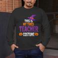 Tired Teacher Costume For Halloween Teachers Men's Long Sleeve T-Shirt, funny design Tired Teacher Costume For Halloween Teachers Men's Long Sleeve T-Shirt, funny design