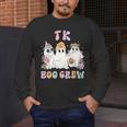 TK Boo Crew Retro Groovy Halloween Floral Ghost TK Teacher Men's Long Sleeve T-Shirt, funny design TK Boo Crew Retro Groovy Halloween Floral Ghost TK Teacher Men's Long Sleeve T-Shirt, funny design