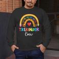 TK And Kinder Crew TK Teacher Transitional Kindergarten PreK Men's Long Sleeve T-Shirt, funny design