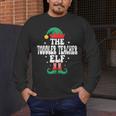 The Toddler Teacher Elf Christmas Matching Family Men's Long Sleeve T-Shirt, funny design The Toddler Teacher Elf Christmas Matching Family Men's Long Sleeve T-Shirt, funny design