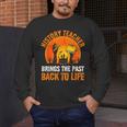History Teacher Brings Past Back To Life Halloween Zombie Men's Long Sleeve T-Shirt, funny design History Teacher Brings Past Back To Life Halloween Zombie Men's Long Sleeve T-Shirt, funny design