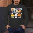 Trick Or Teach Cute Halloween Teacher Men's Long Sleeve T-Shirt, funny design