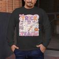 Trick Or Teach Retro Halloween Teacher Look Men's Long Sleeve T-Shirt, funny design Trick Or Teach Retro Halloween Teacher Look Men's Long Sleeve T-Shirt, funny design