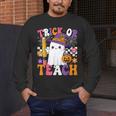 Trick Or Teach Teacher Pencil Ghost Halloween Teacher Men's Long Sleeve T-Shirt, funny design Trick Or Teach Teacher Pencil Ghost Halloween Teacher Men's Long Sleeve T-Shirt, funny design