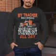 Trucker Truck Driver Vintage My Teacher Was Wrong I Do Get Men's Long Sleeve T-Shirt, funny design