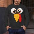 Turkey Face Halloween Costume Thanksgiving Teacher Nurse Men's Long Sleeve T-Shirt, funny design Turkey Face Halloween Costume Thanksgiving Teacher Nurse Men's Long Sleeve T-Shirt, funny design