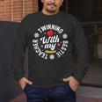 Twin Day Teacher Twinning With My Bestie Matching For Men Women Men's Long Sleeve T-Shirt, funny design
