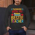 Twinning With My Bestie Teacher Boy Spirit Week Twin Day Men's Long Sleeve T-Shirt, funny design