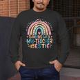 Twinning With My Teacher Bestie Rainbow Matching Teachers Men's Long Sleeve T-Shirt, funny design