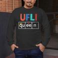 UFLI Queen Science Of Reading Literacy Teacher Appreciation Men's Long Sleeve T-Shirt, funny design