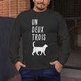 Un Deux Trois Cat Shirt French Teacher Men's Long Sleeve T-Shirt, funny design Un Deux Trois Cat Shirt French Teacher Men's Long Sleeve T-Shirt, funny design