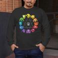 Unique For Artists By ADS Color Wheel Educational Art Teacher Dog Themed Artist Small Men's Long Sleeve T-Shirt, funny design
