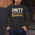 Unity Kindness Shirt Women Teachers Kids Unity Day Orange Men's Long Sleeve T-Shirt, funny design