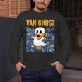 Van Ghost Art Teacher Halloween Van Gogh Starry Night Men's Long Sleeve T-Shirt, funny design