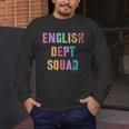 Vintage ENGLISH DEPT SQUAD Back To School Teacher Student Men's Long Sleeve T-Shirt, funny design Vintage ENGLISH DEPT SQUAD Back To School Teacher Student Men's Long Sleeve T-Shirt, funny design