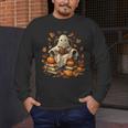 Vintage Ghost Book Reading Pumpkin Gothic Halloween Teachers Men Women Kids Men's Long Sleeve T-Shirt, funny design Vintage Ghost Book Reading Pumpkin Gothic Halloween Teachers Men Women Kids Men's Long Sleeve T-Shirt, funny design