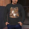 Vintage Ghost Book Reading Pumpkin Gothic Halloween Teachers Men's Long Sleeve T-Shirt, funny design Vintage Ghost Book Reading Pumpkin Gothic Halloween Teachers Men's Long Sleeve T-Shirt, funny design