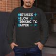 Vintage Math Teacher Saying Men's Long Sleeve T-Shirt, funny design