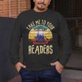 Vintage Take Me To Your Readers English Teacher Alien Space Men Women Men's Long Sleeve T-Shirt, funny design