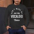 Vocaloid Voice Vocal Music Teacher Singer Singing Men's Long Sleeve T-Shirt, funny design Vocaloid Voice Vocal Music Teacher Singer Singing Men's Long Sleeve T-Shirt, funny design